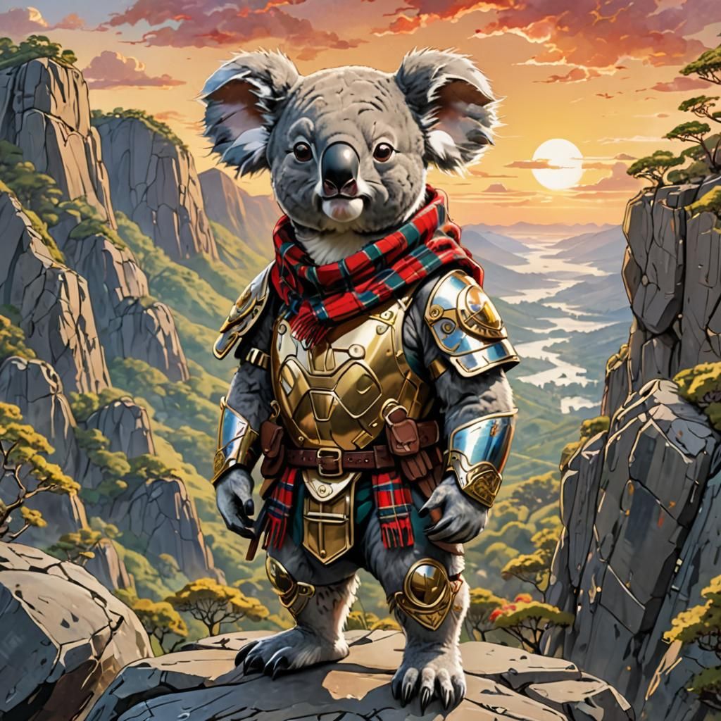 tartan spartan koala