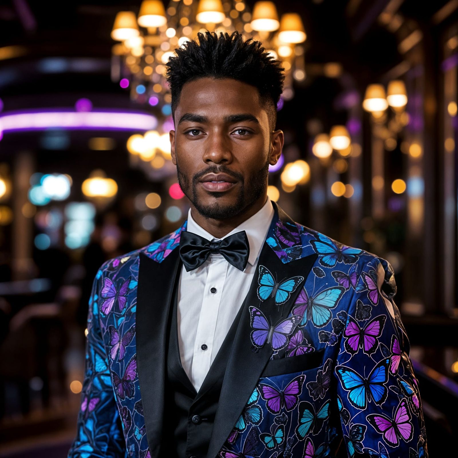 Butterfly Tuxedo: A Nightclub Portrait