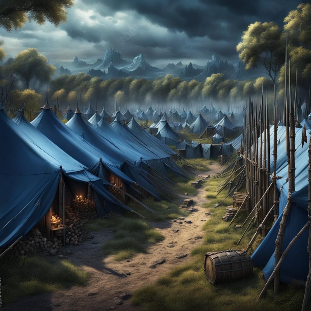 Dark Fantasy: Medieval Military Camp in France