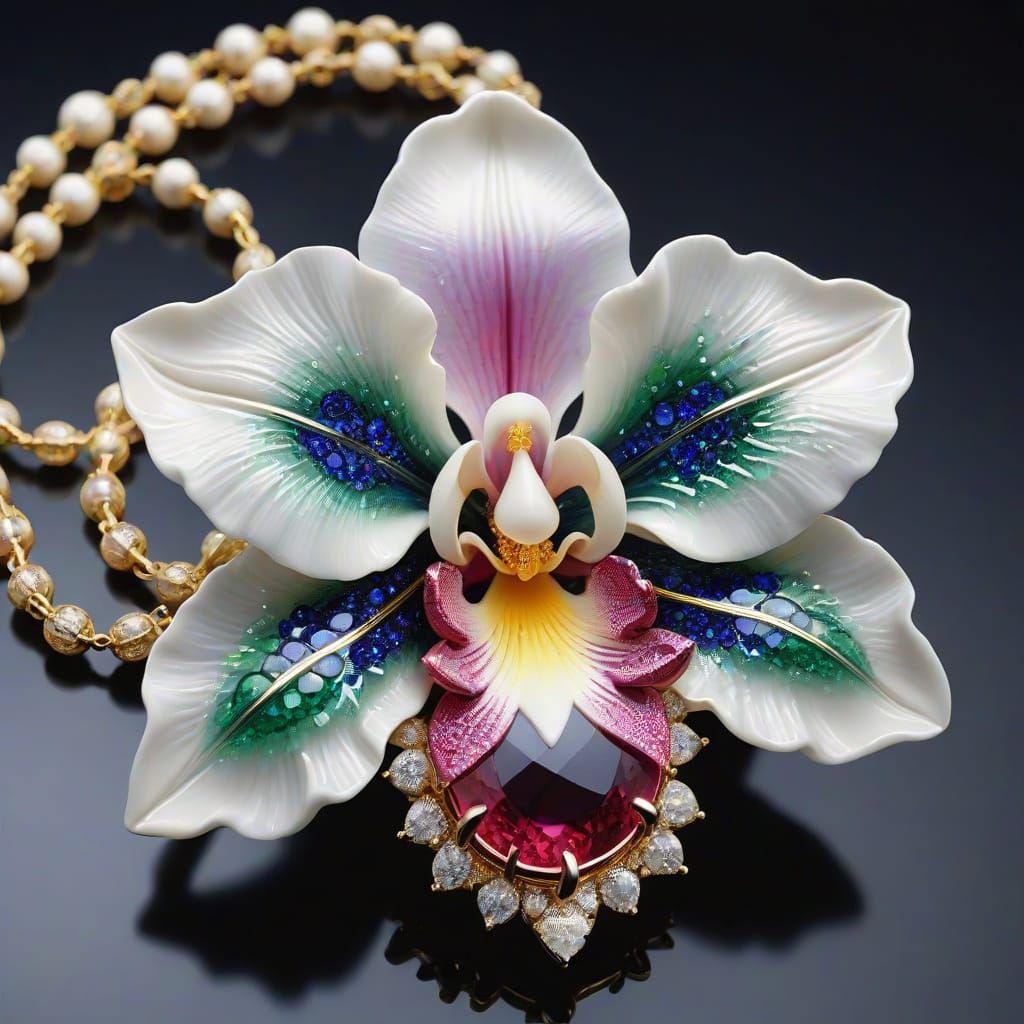 Stunning Jewelry orchid flower