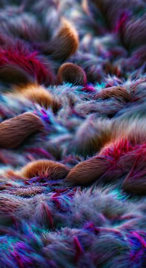 Abstract Fur and Melodies in 8K Resolution