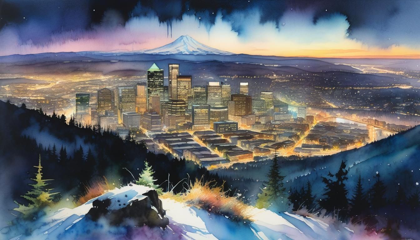 Portland at Night 06