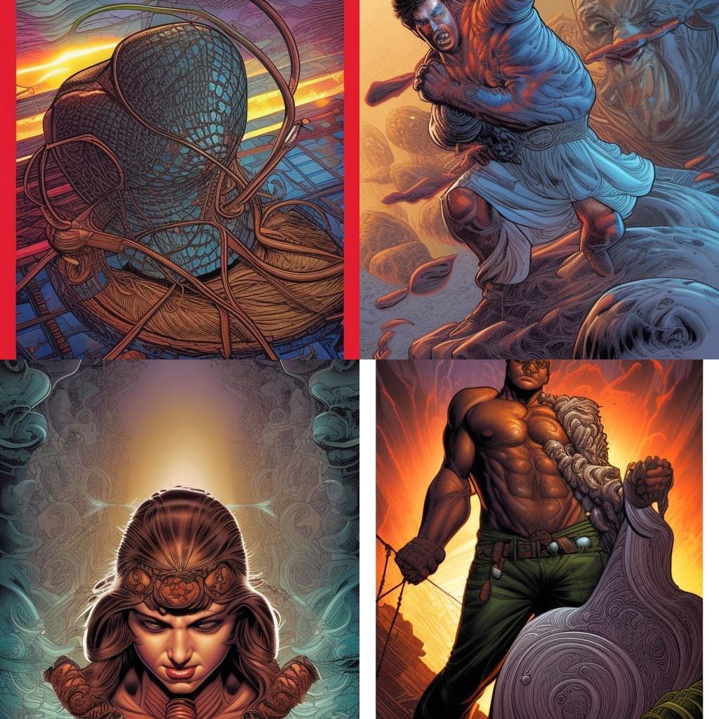 Dynamic Comic Book Art Illustration