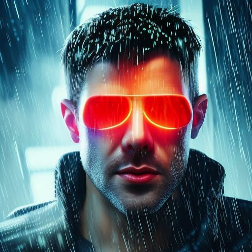 Hyperrealistic Portrait in Cinematic Cyberpunk Style