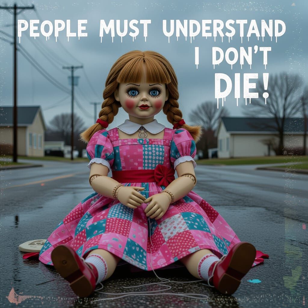 Annabelle Doll Sewing Arm: Digital Art Blend