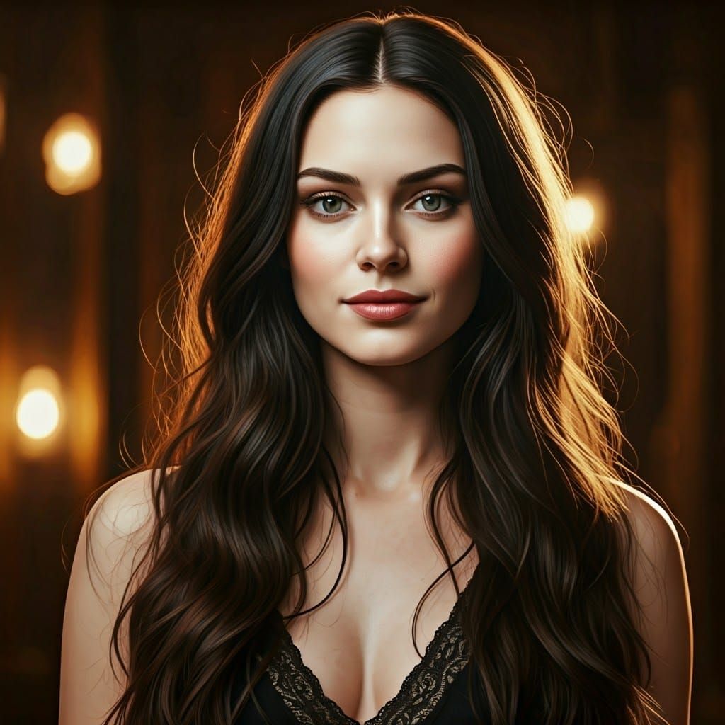 Ethereal Portrait of Miss Peregrine in Golden Light