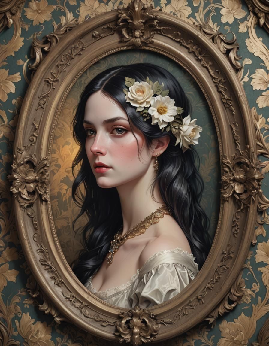 Gothic Portrait of 18th Century Woman