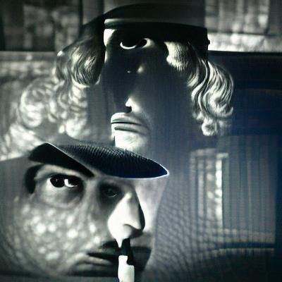Cesare the Somnambulist in Film Noir Style