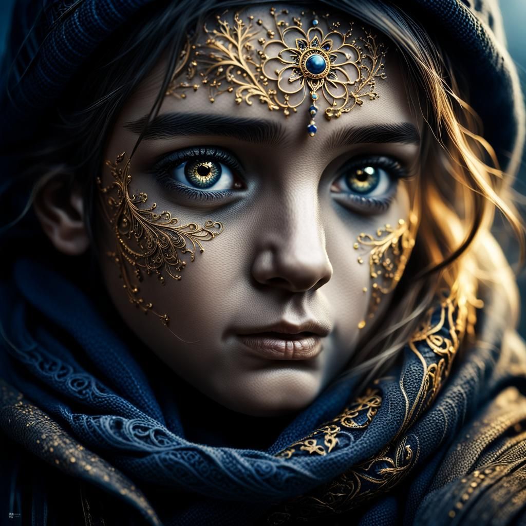 Detailed Hyperrealistic Portrait with Cinematic Lighting