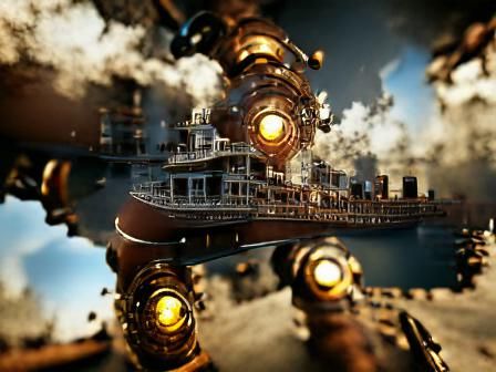 Steampunk Battleship in Unreal Engine