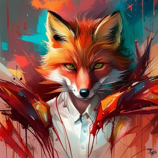 Cattlepunk Fox Anime Poster - Masterpiece