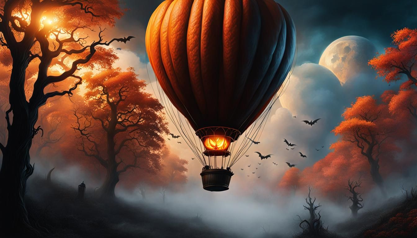 Spooky Hot Air Balloon