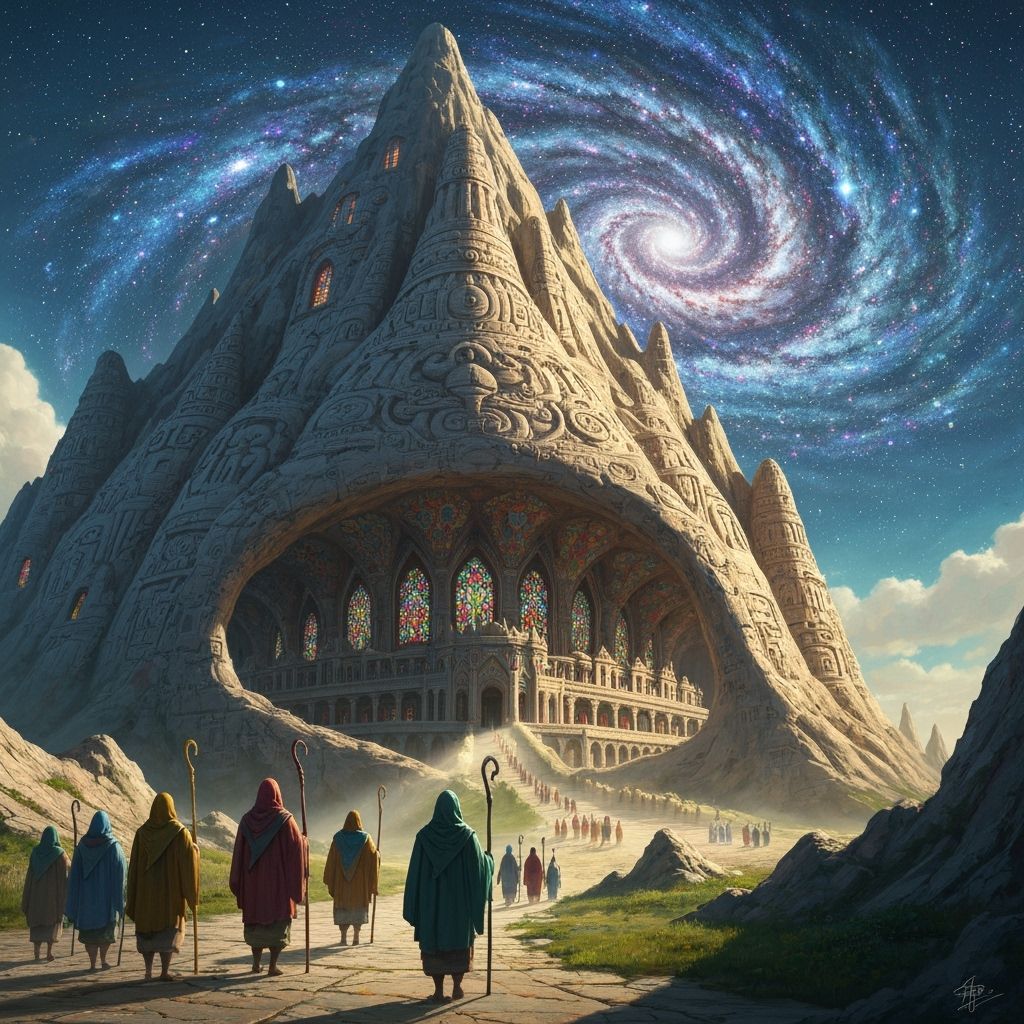 Mask Mountain Temple: A Surreal Pilgrimage