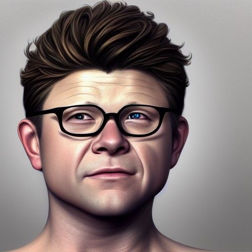 Sean Astin Portrait in Digital Painting Style