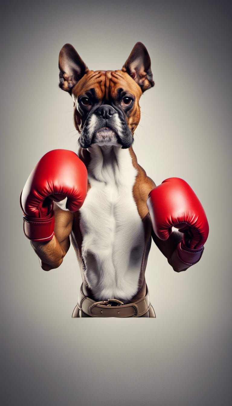 Boxer Dog Ready to Rumble