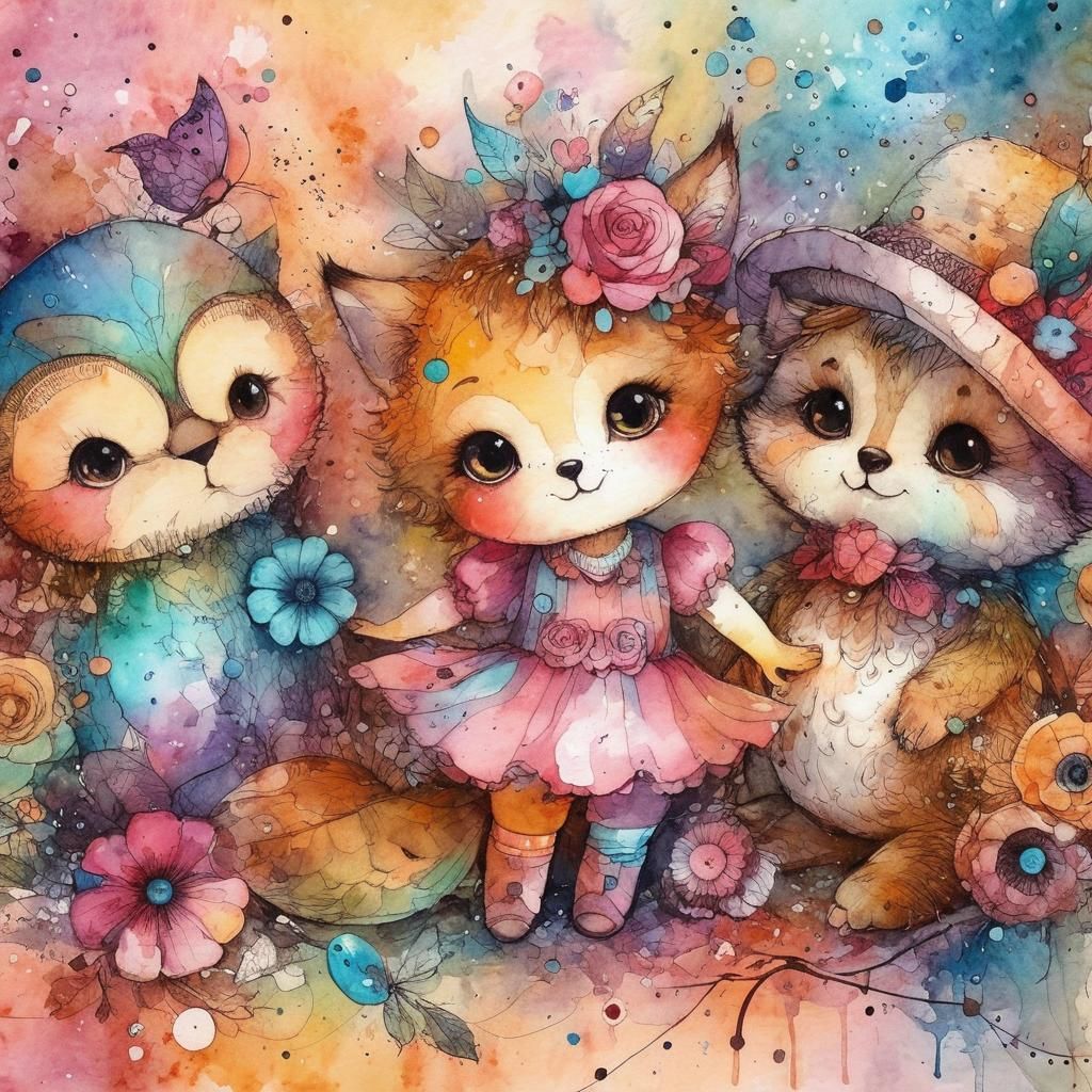 Hola, somos Luna, Lena y Lana, siempre juntas.