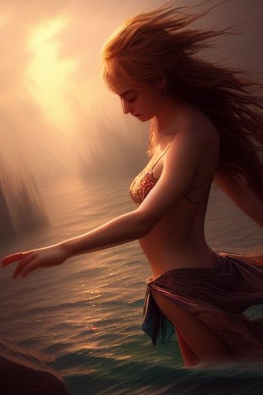 Astral Dancer: Detailed Fantasy Art, Trending on Artstation