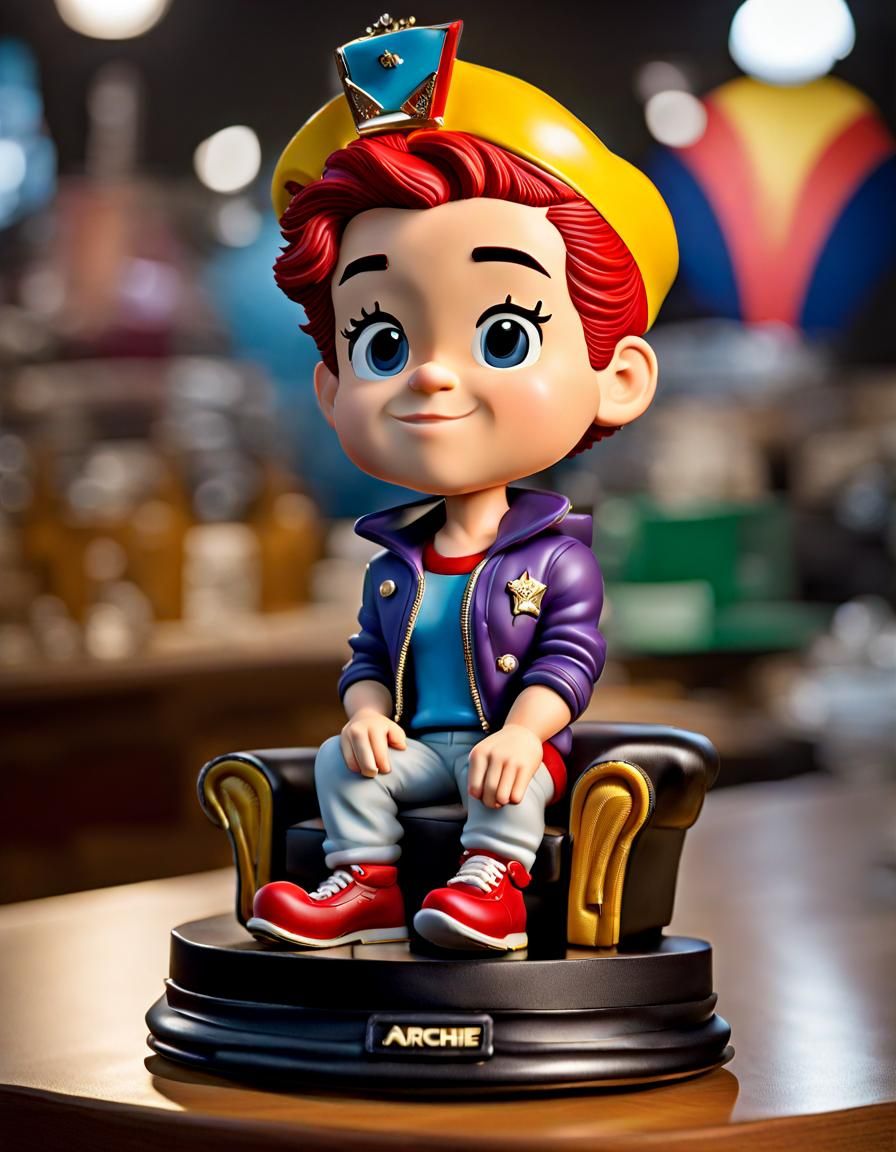 Hyperrealistic Archie Comic Bobbleheads: Photorealistic Rend...