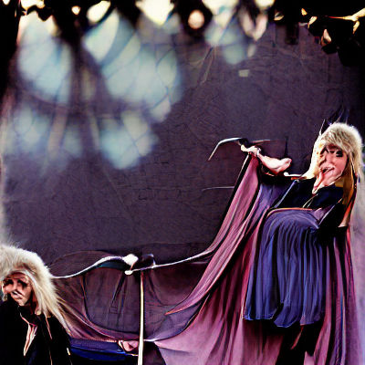 Bohemian Woman Portrait in Vintage Style