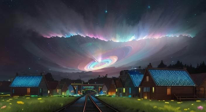 Whimsical Duality Sprite Embodies Cosmic Balance in Vibrant...