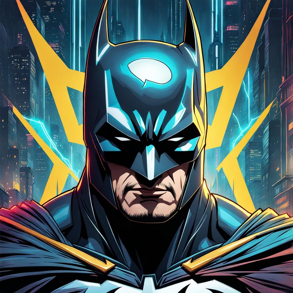 Humorous Batman Battery with Electric Energy