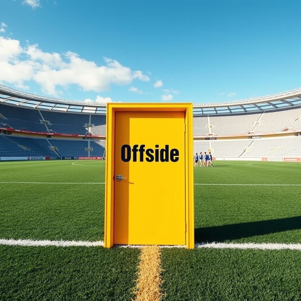 Soccer Field with Offside Door