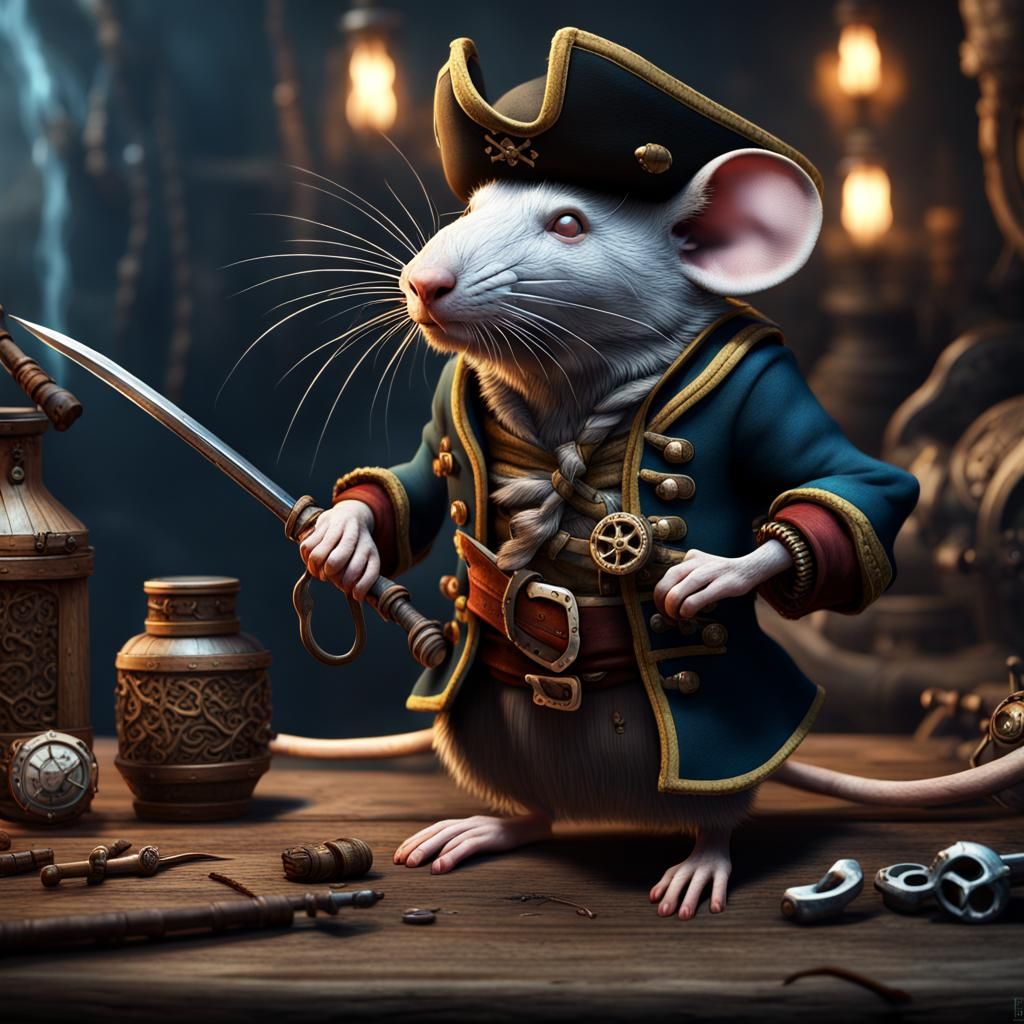 Pirate Rat Fantasy Concept Art