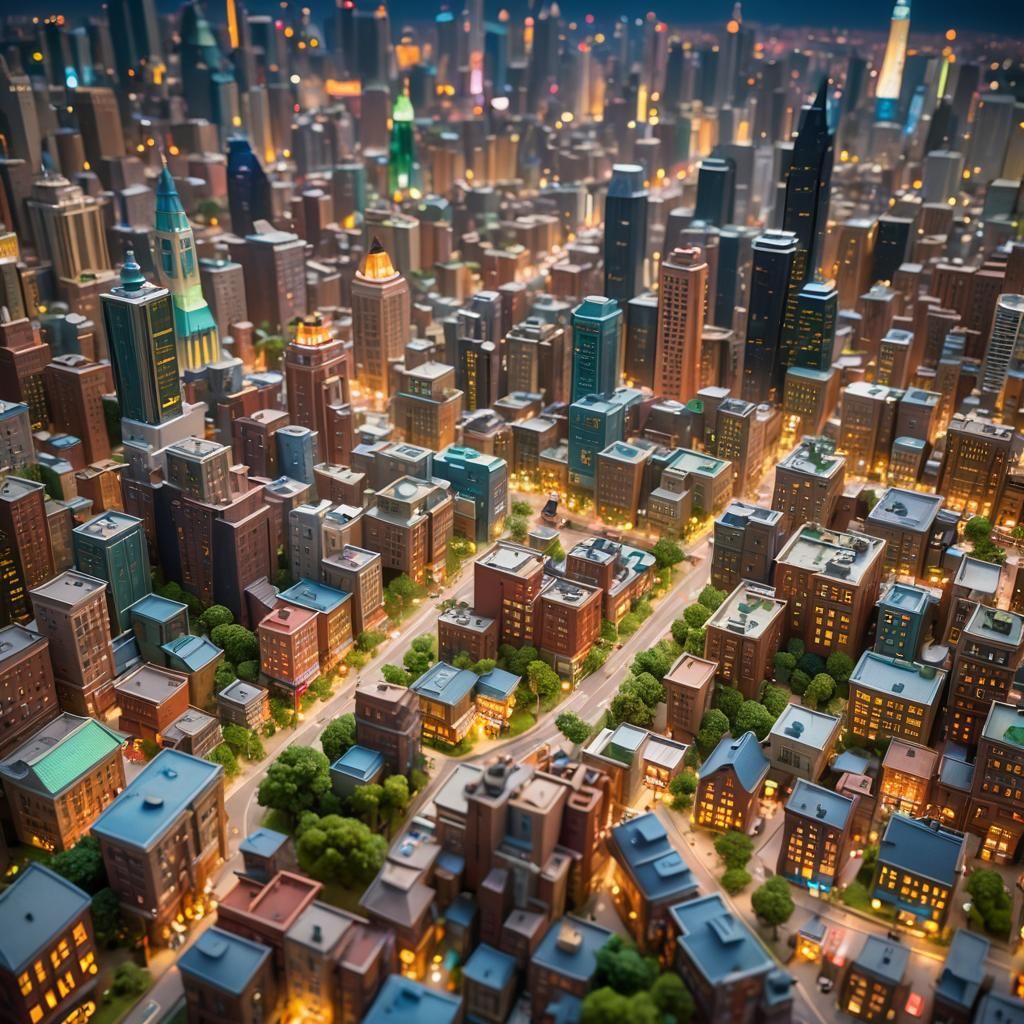 Zootopia Cityscape: Professional Photography with Bokeh