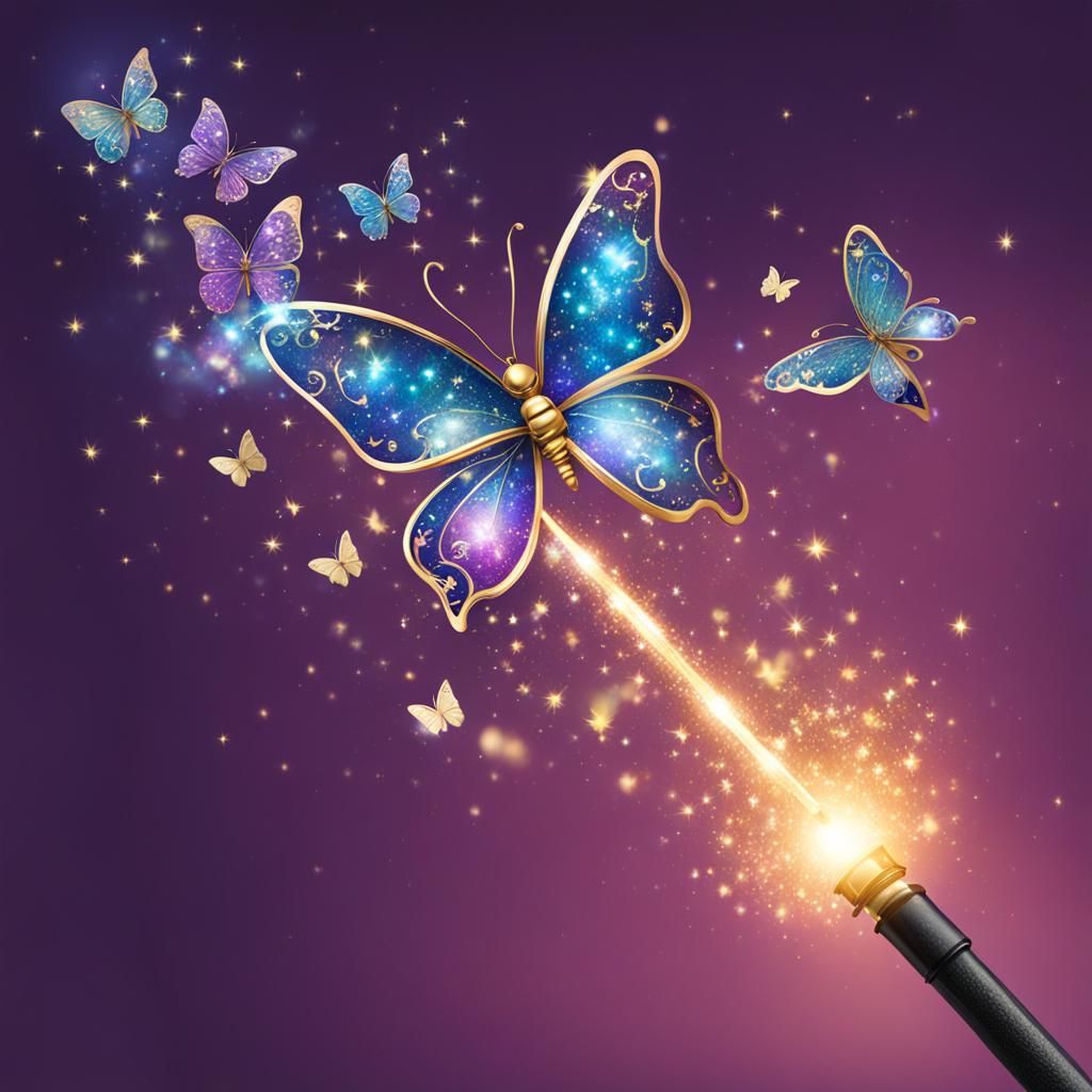 Sparkling Butterfly Wand: A Magical Release