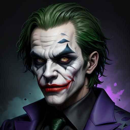 Hyperrealistic Pixel Art Joker in Video Game Style