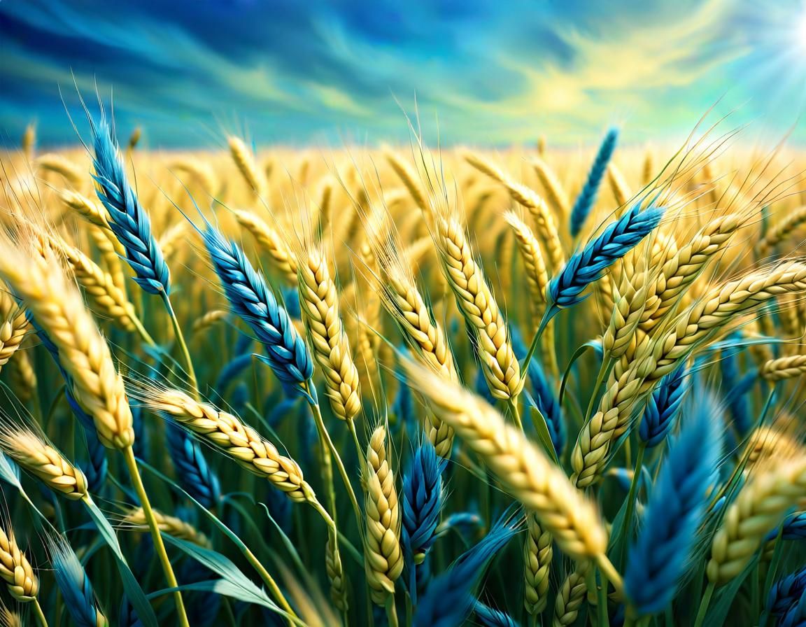 Pastel Wheatfield Landscape in Soft Focus, 8K