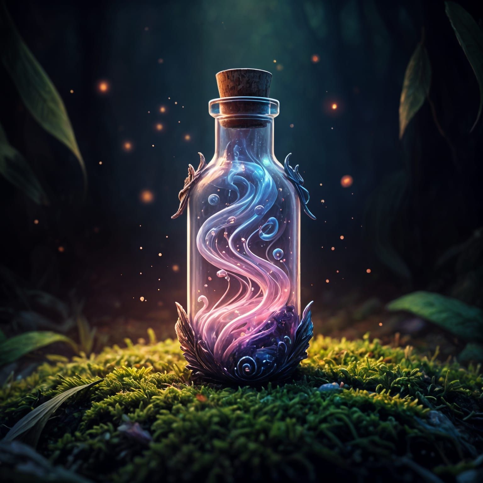 Magical Potion Vial in Twilight Forest