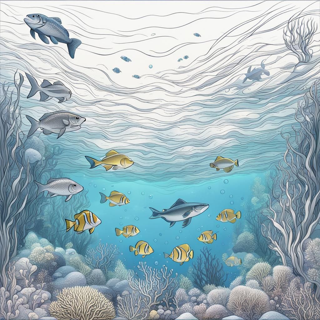 Underwater Scene Generated by AI