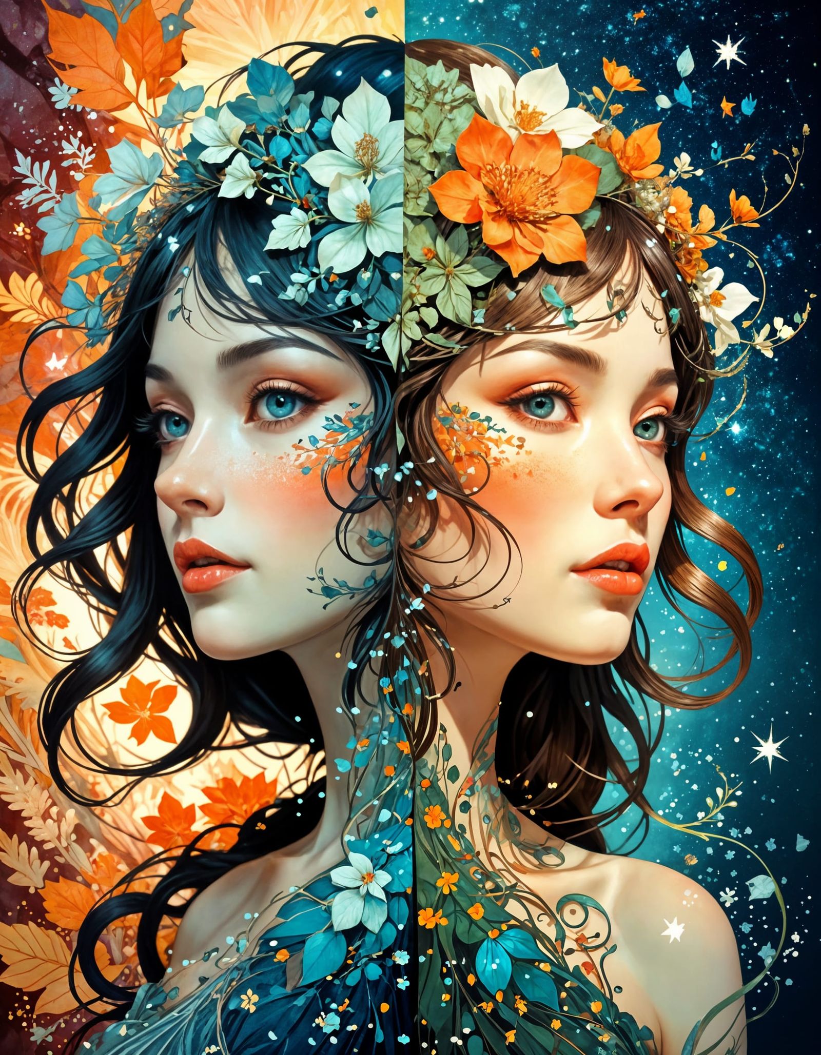 Blossoming Goddess in Winter Solstice Splendor