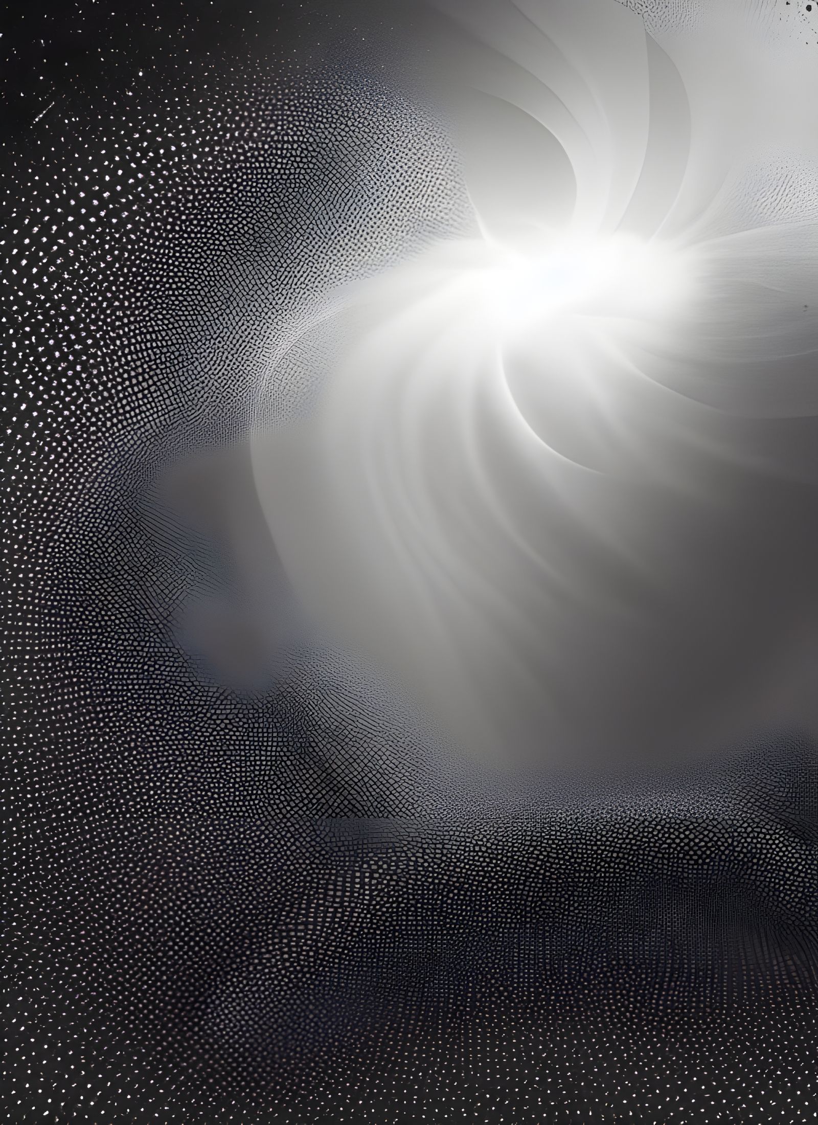 Abstract White Cycles in 3D Render