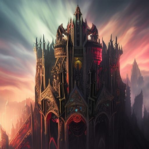 Gothic King-Demon with Eldritch Crown