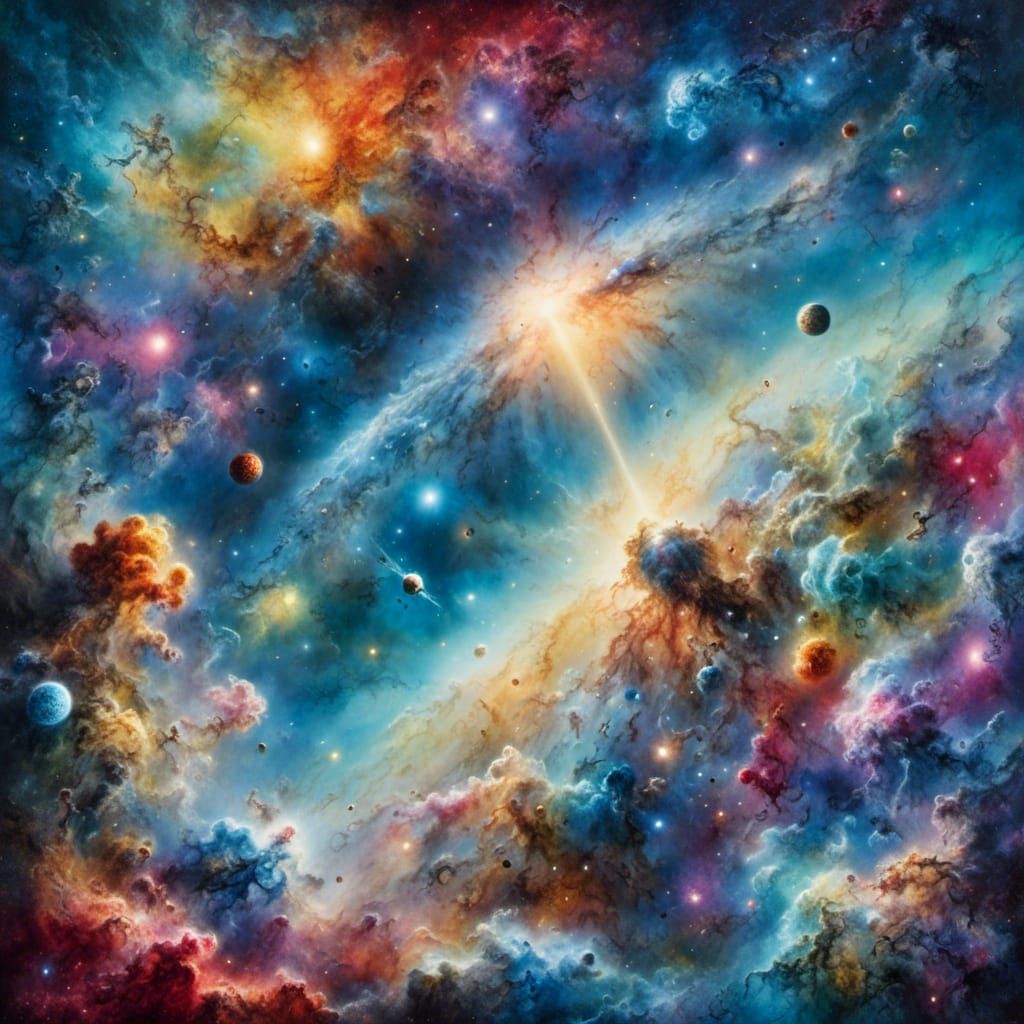 Surreal Abstract Landscape with Organic Forms