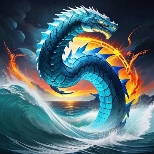 white sea serpent