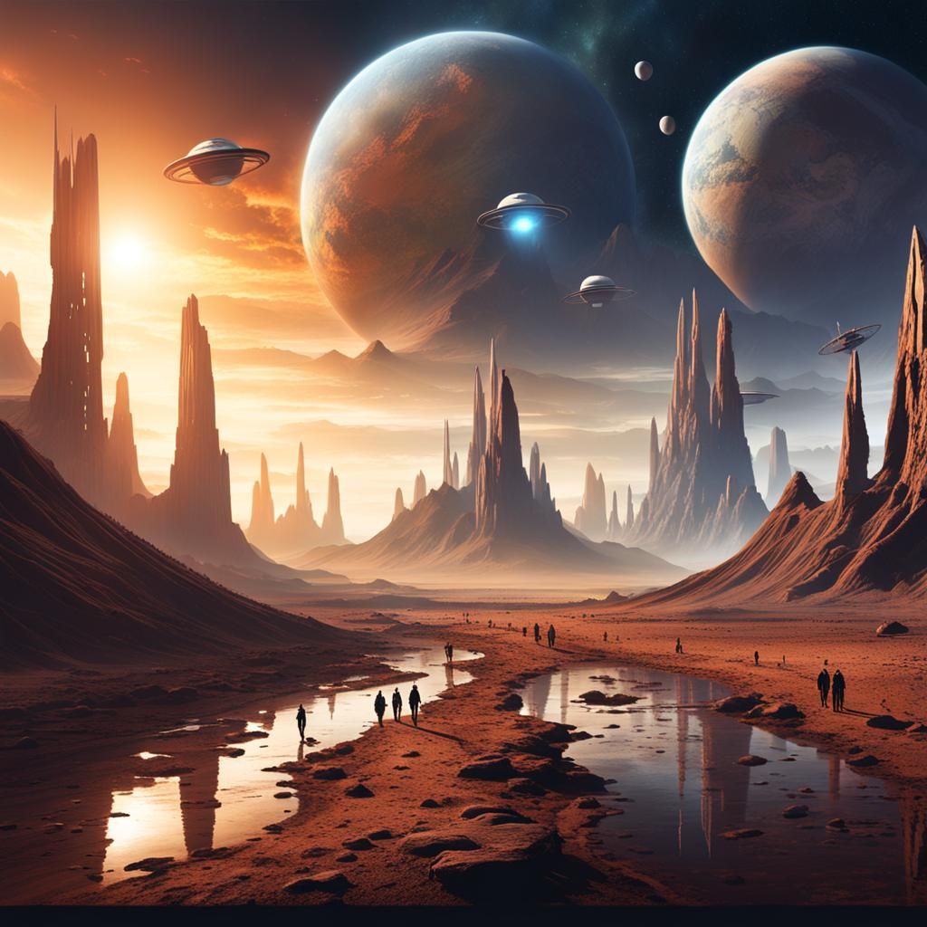 Humans Arrive on an Alien Planet