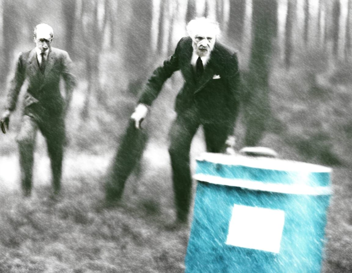 Surrealist Politician Portrait in Ominous Oil Painting Style