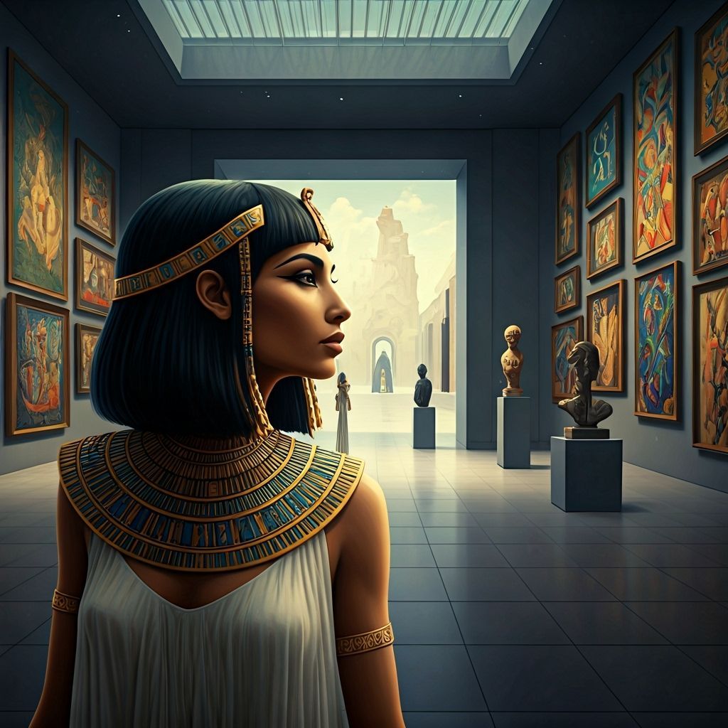Cleopatra's Modern Art Museum Visit: Bierstadt and Parrish S...