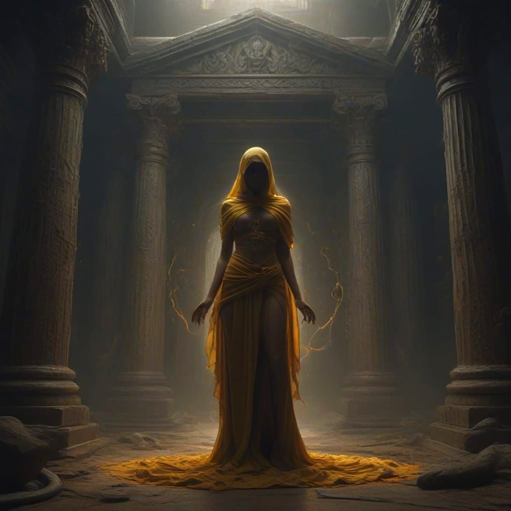 Ethereal Dark Fantasy Goddess Unveils Horrific Mystical Powe...