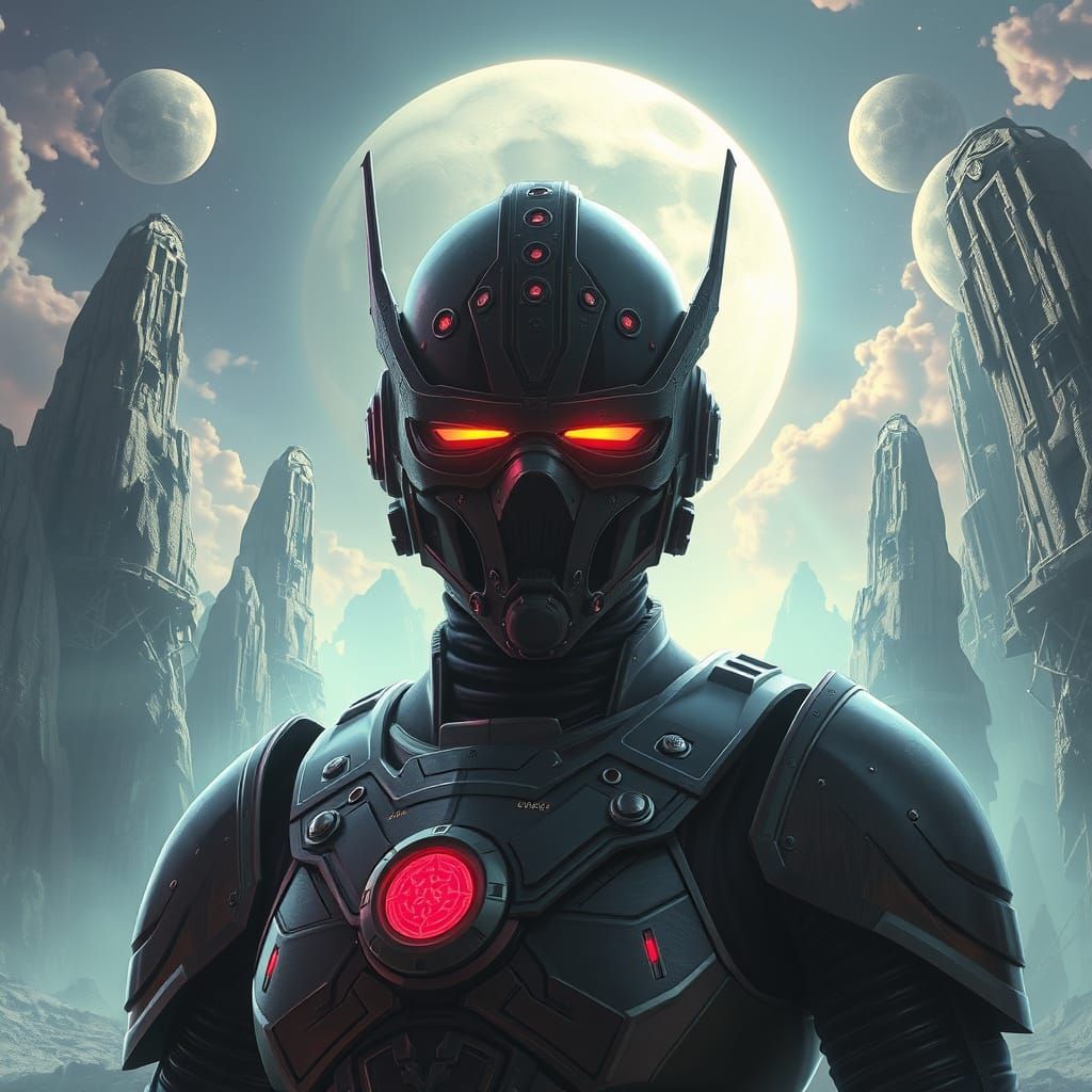 Armored Eyeguard Projecting Illusions in Dreamscape