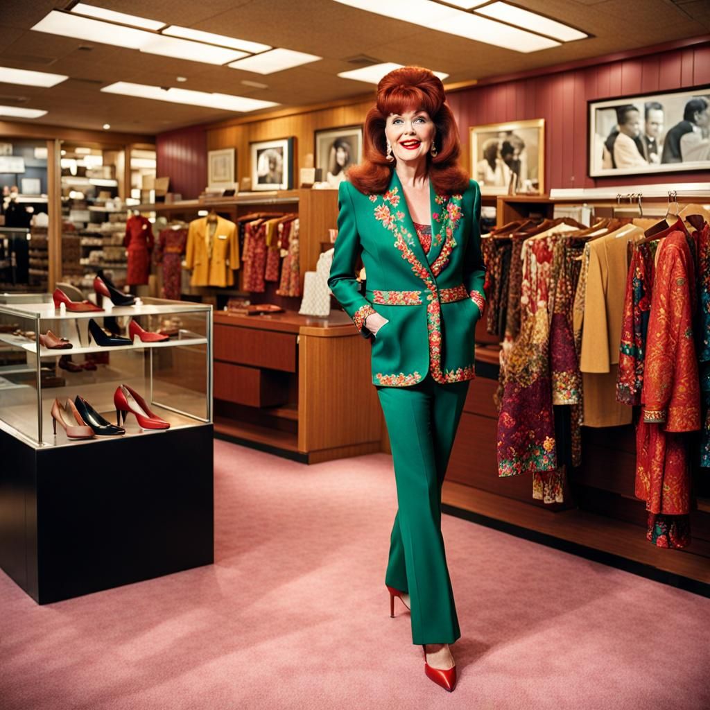 Peggy Bundy in Posh Shoe Store, Realistic Style