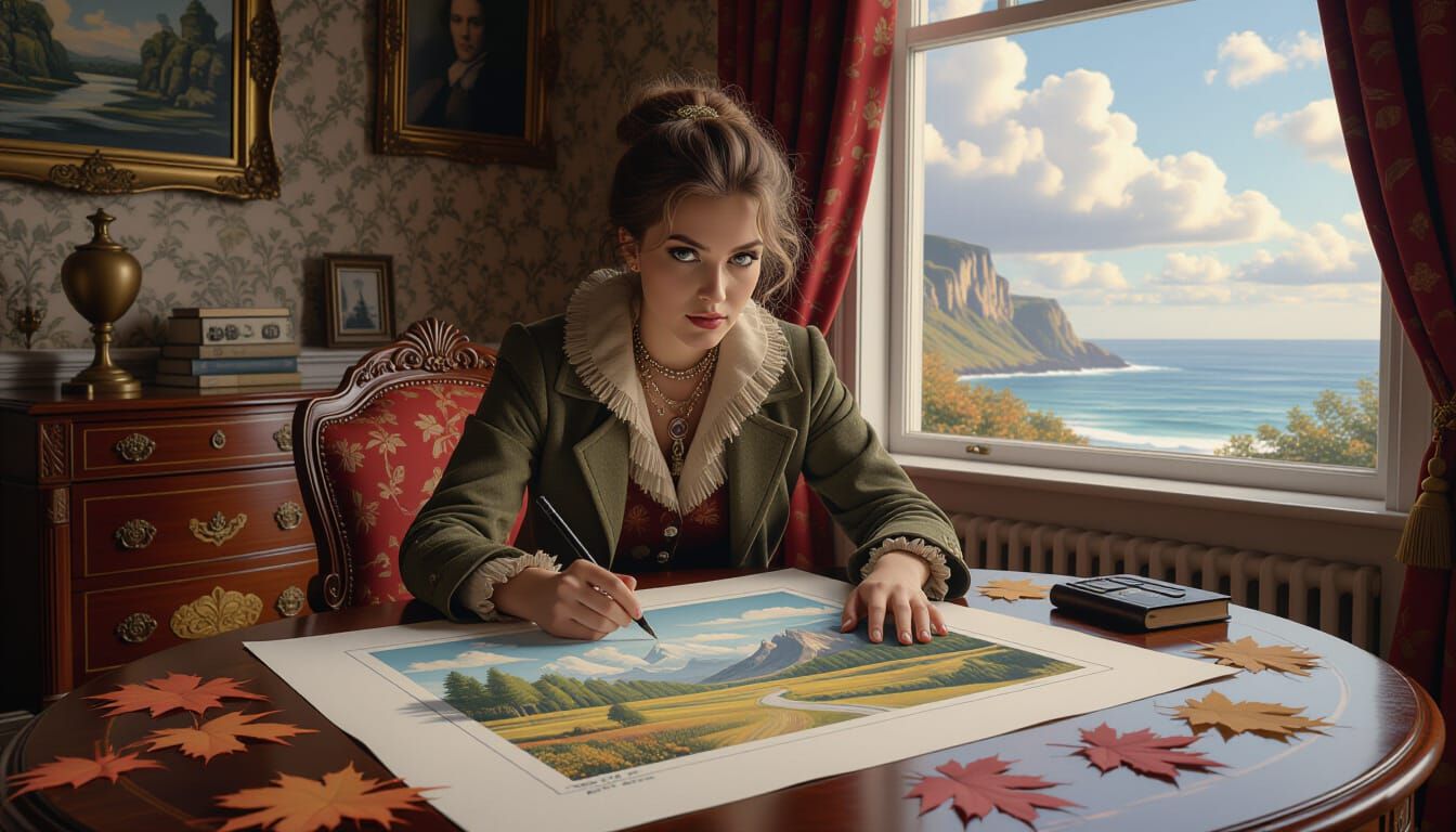 Autumn Landscape Transforms Into 3D Miniature Scene