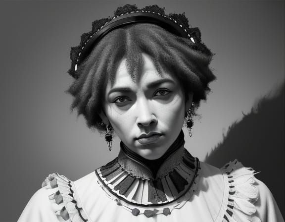 Hero image for my challenge "AI: : Epic SciFi Portraits 5" (...