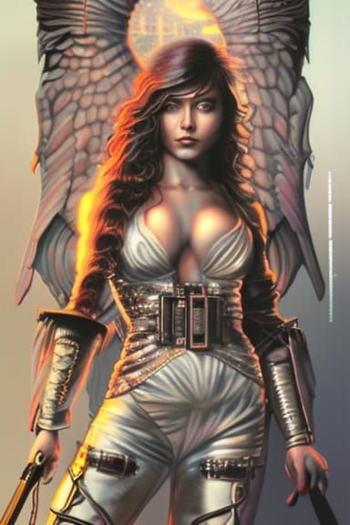 Female Bodybuilder as Fighting Game Character