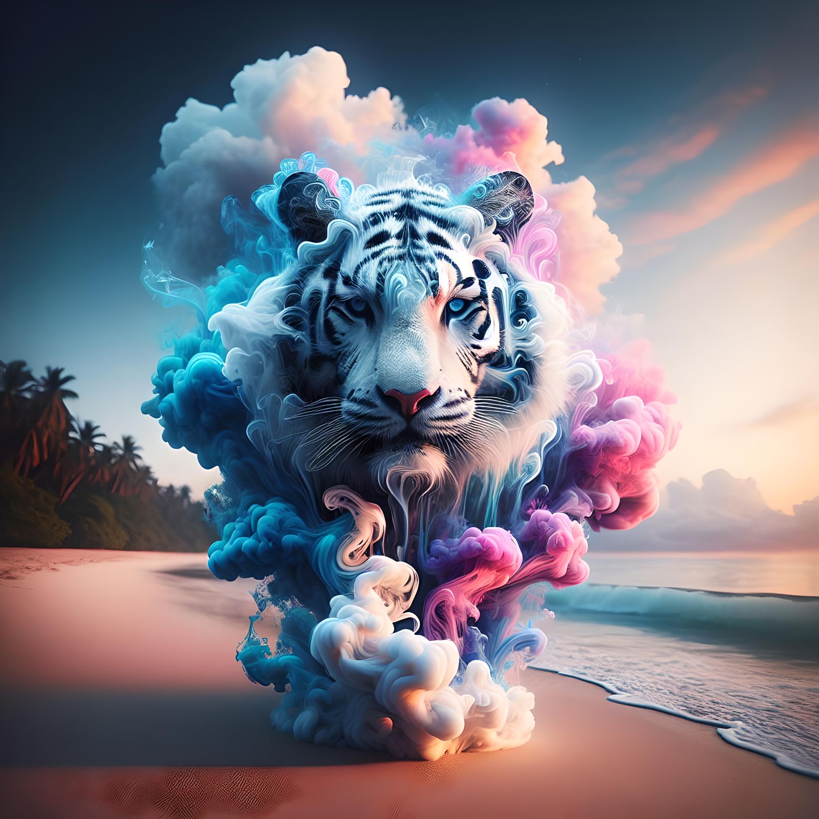 Ethereal swamp tiger