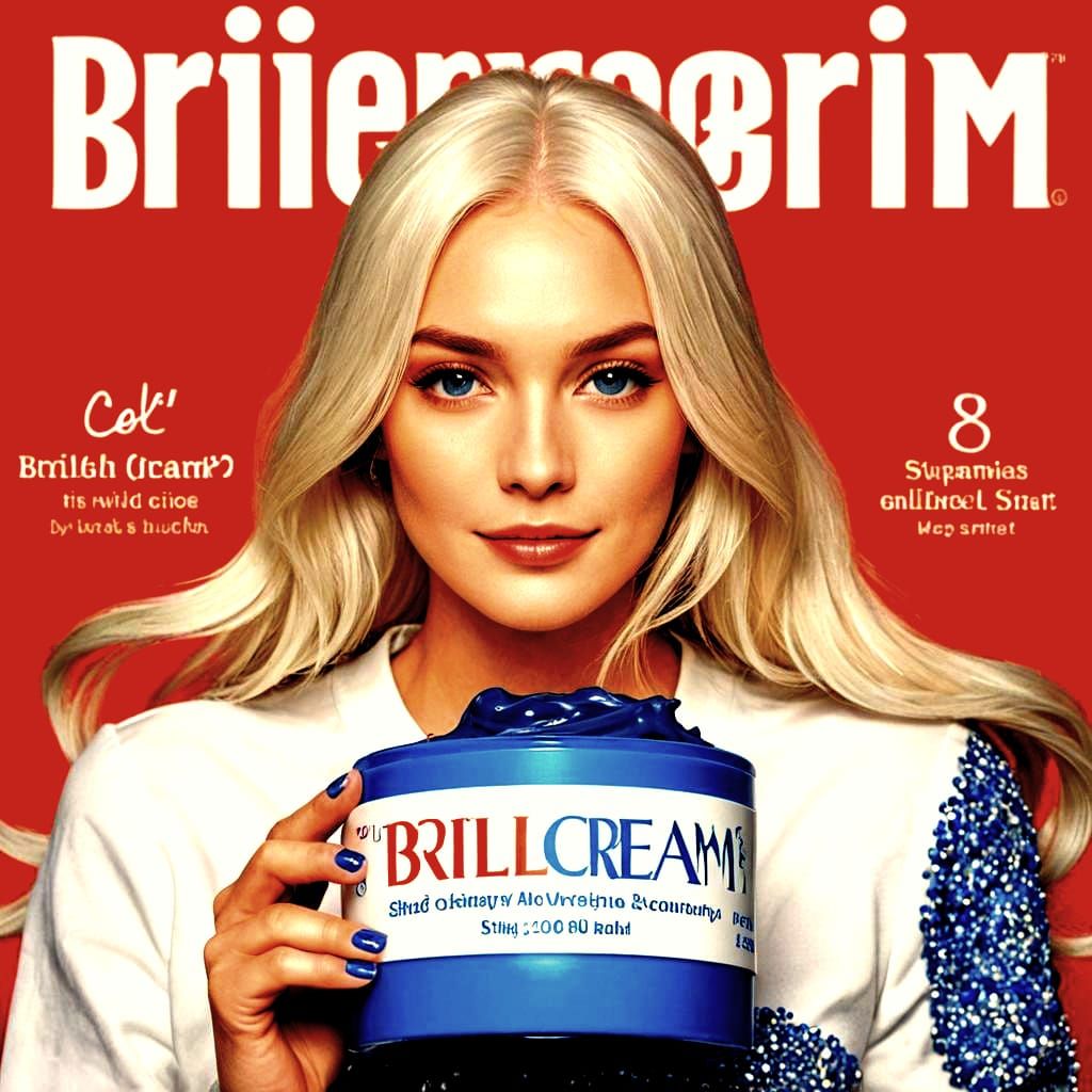 Vintage Brillcream Advertisement in Classic Style