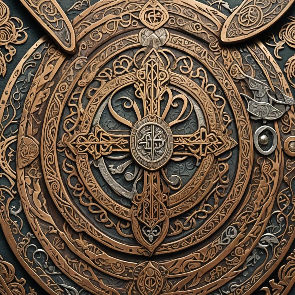 Väinämöinen's Belt: Nordic Mythological Illustration